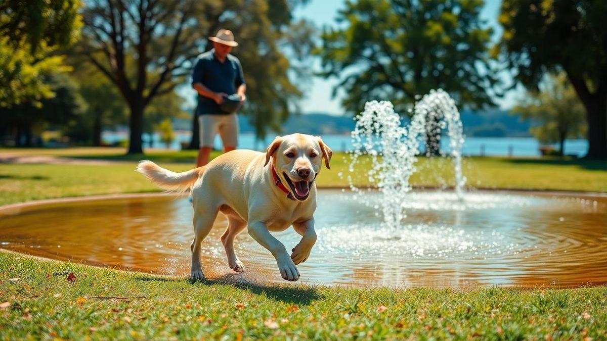 A importância da água para cães ativos durante atividades ao ar livre