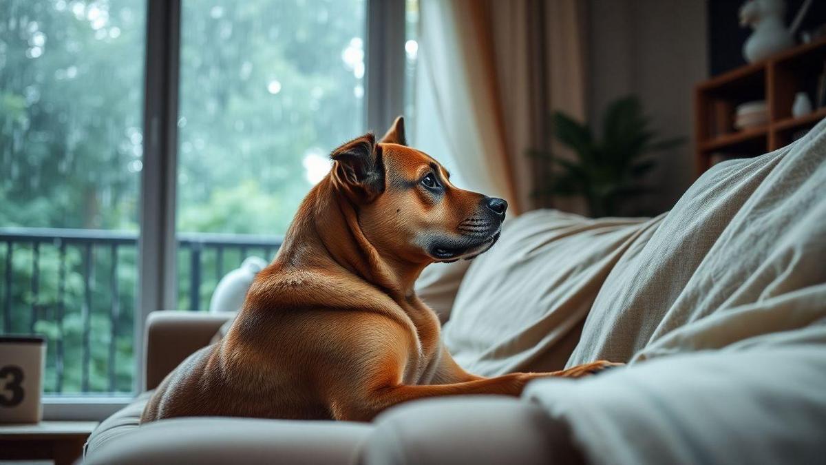 Como Ajudar Cães com Medo de Tempestades