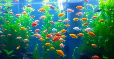 como filtrar água para peixes ornamentais em aquários grandes