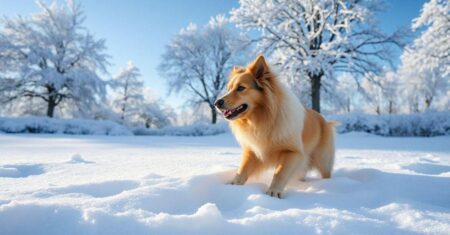 Cuidados com a pelagem de cães de pelo longo no inverno