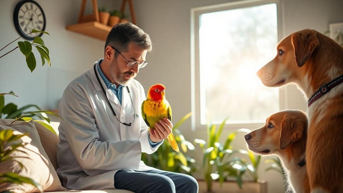 cuidados-veterinarios-imprescindiveis-para-aves-domesticas-com-check-ups-regulares-em-casa