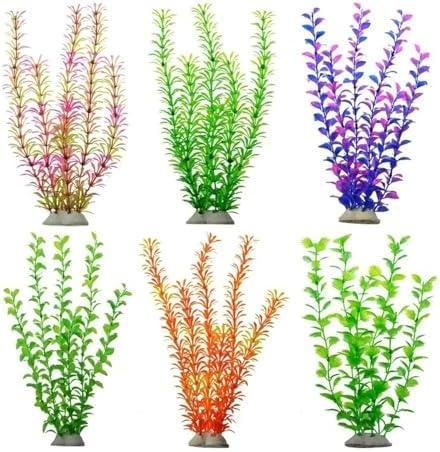         AKVLPGQK Decoração de paisagem de aquário simulação de cenário de plantas adequado para decoração de aquário de peixes DIY imitação de plantas aquáticas ornamentais (B1)       