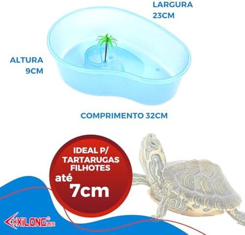         Aquario Para Tartaruga Ilha com Coqueiro e Rampa - Cód.d5p5 (Médio)       