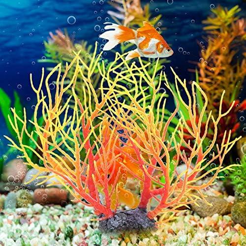         Árvore de Coral Artificial, Simulação de Plástico Planta Aquática Ornamento de Decoração de Aquário para Tanque de Peixes Paisagismo       