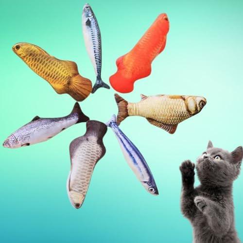         Brinquedo Pet Peixe de Pelúcia com Catnip Erva de Gato Sortido       