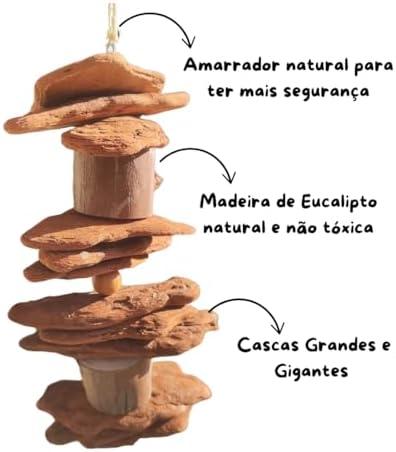         Brinquedos de Madeira para Papagaios, Cacatuas, Araras, Ring Neck       