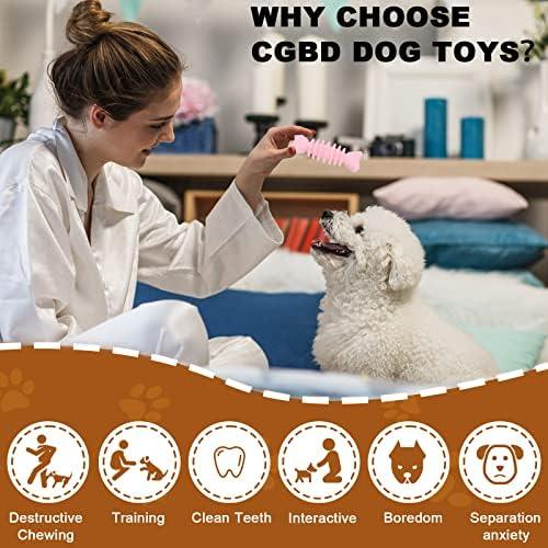         CGBD Brinquedos para filhotes, pacote com 6 brinquedos de mastigar para cachorros, brinquedos fofos para cães pequenos, brinquedos de dentição para filhotes, brinquedo de mastigar interativo macio e       