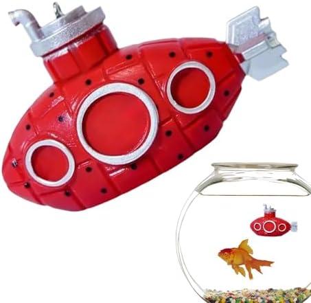         Decorações flutuantes para aquários, decoração flutuante para aquários,Brinquedos retrô para peixes submarinos | Enfeites de tanque de peixes, brinquedos de aquário, esconderijos de camarão, caverna B       