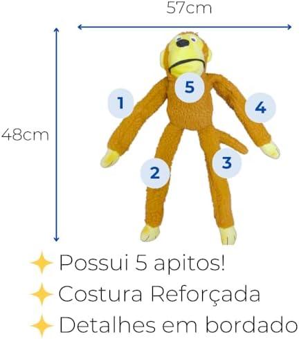         Chalesco Brinquedo Macaco Marrom Para Cães       