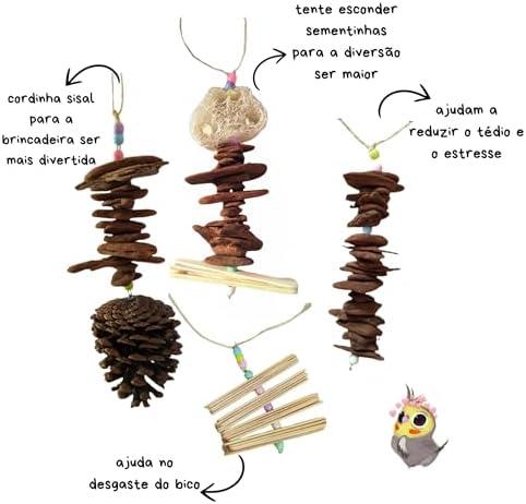         kit brinquedo para calopsita, periquito, agapornis - Brinquedo para pássaros       