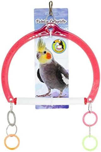         Kit Com 4 Brinquedos Para Calopsitas Agapornis e Periquitos       
