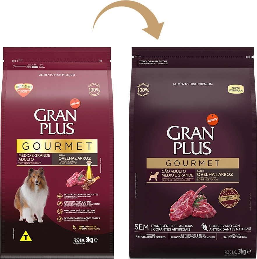         Granplus Ração Granplus Gourmet Para Cães Adultos De Médio E Grande Porte Sabor Ovelha 15Kg       