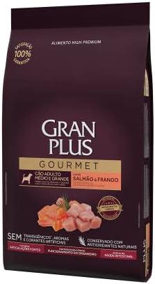         Granplus Ração Granplus Gourmet Para Cães Adultos De Porte Medio E Grande Sabor Salmao E Frango Affinity 10 1Kg       