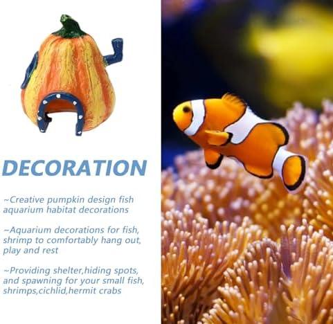         HALONTIN Decorações para aquários de peixes Betta Acessórios de aquário Ornamento de aquário para camarão ciclídeo esconderijo caverna decoração de aquário Betta peixes brinquedos esconderijo casa       