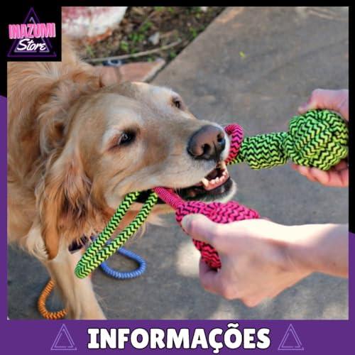         Kit 4 Brinquedo Pet Corda Mordedor Resistente Interativo Cachorro Forte       