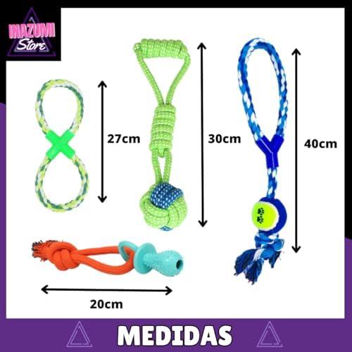        Kit 4 Brinquedo Pet Corda Mordedor Resistente Interativo Cachorro Forte       