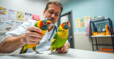 Orientações para consultas veterinárias de periquitos