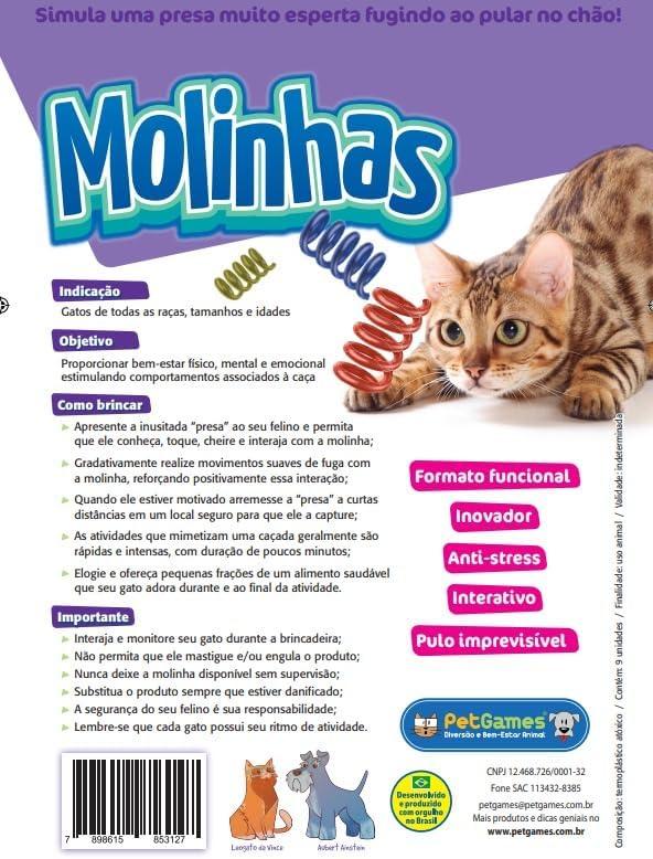         Pet Games Brinquedo Intuitivo Que Atiça De Maneira Divertida E Saudável O Instinto De Caça Dos Felinos - Para Gatos Molinhas       