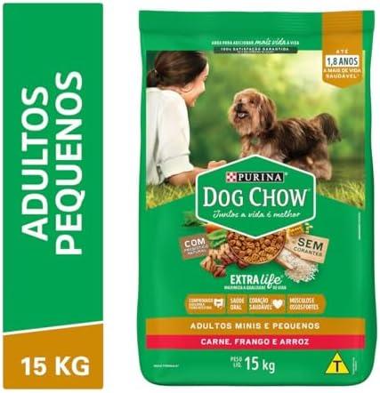         Purina Dog Chow Ração Adulto Raças Pequenas Frango e Arroz - 15kg para Todas Pequeno Adulto - Sabor Frango       