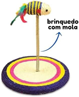         American Pets Arranhador Brinquedo Com Mola Para Gatos       